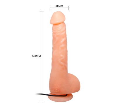 Penis realistyczny jądra przyssawka pilot 24cm